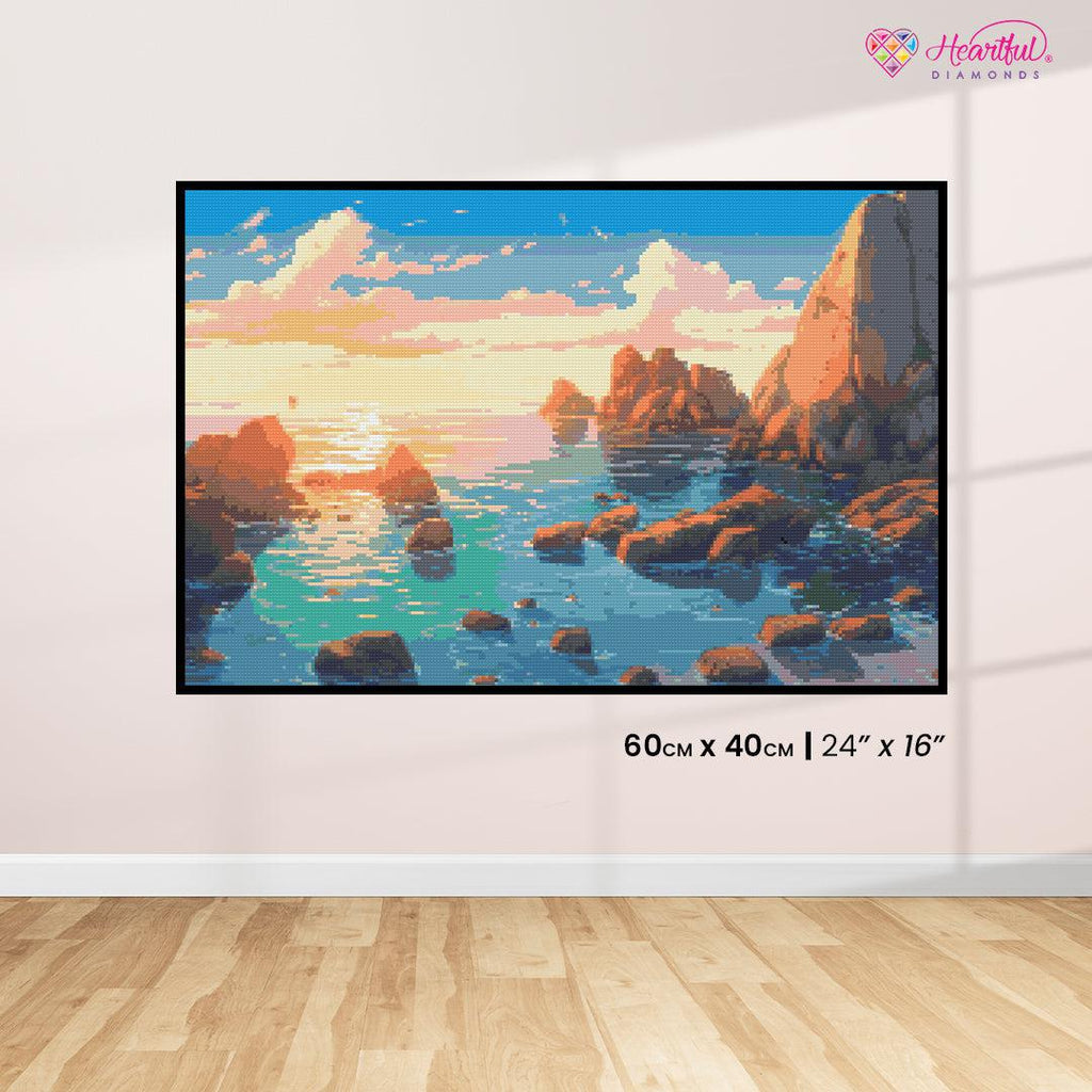 Epic Summer Sunset-Diamond Painiting Kit-Heartful Diamonds