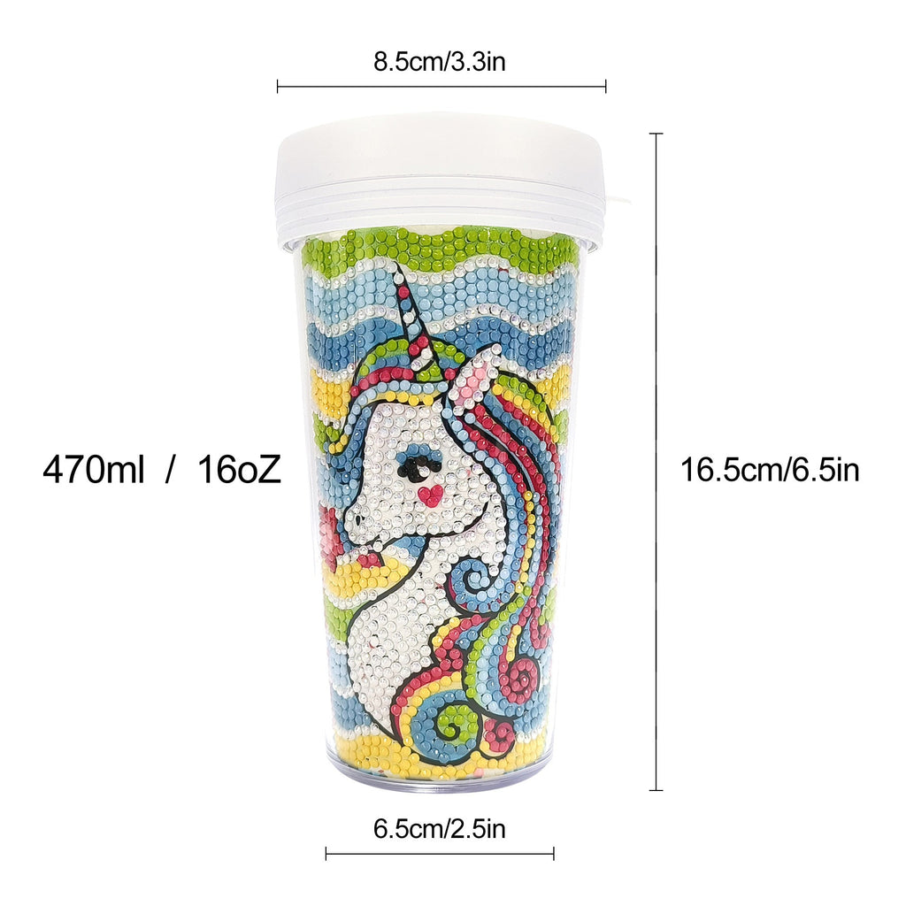 Travel Tumbler Diamond Art-Heartful Diamonds