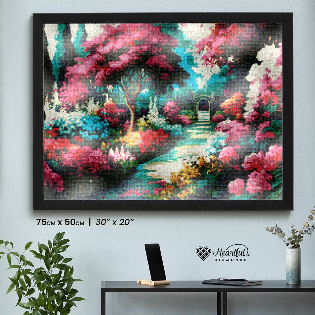 Garden of Flowers-Diamond Painting Kit-Heartful Diamonds