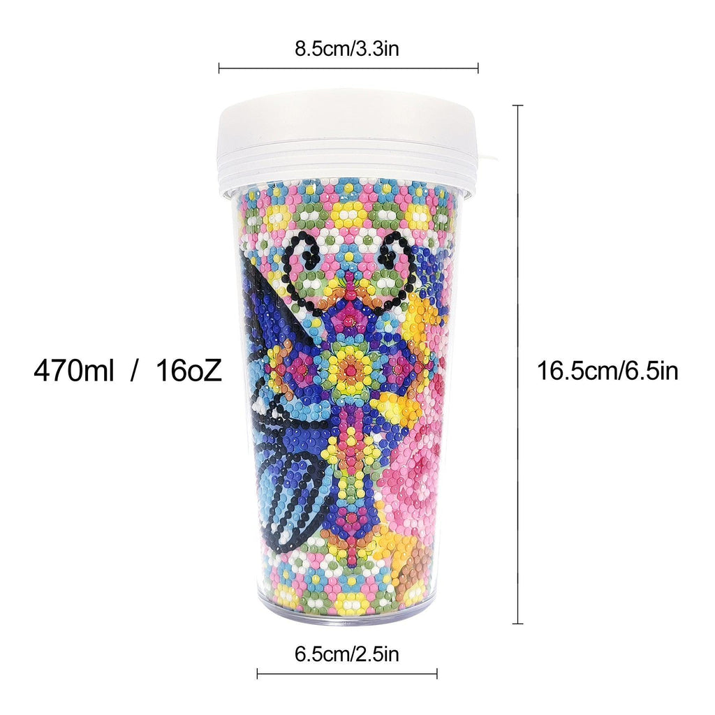 Travel Tumbler Diamond Art-Heartful Diamonds