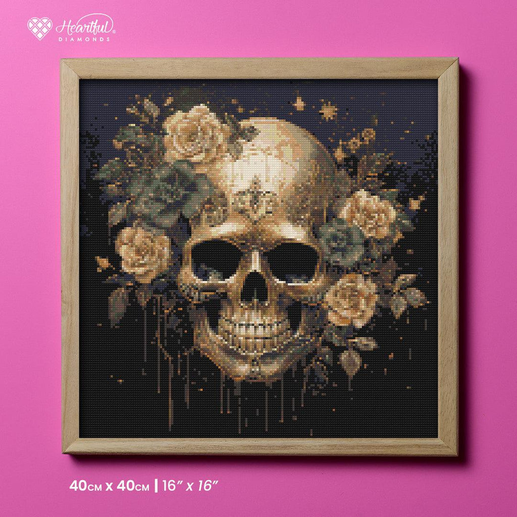 Gilded Elegance Diamond Painting Kit-40x40cm (16x16 in)-Heartful Diamonds