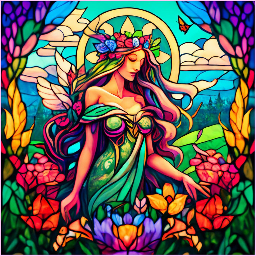 Goddess of Springtime-Diamond Painting Kit-Heartful Diamonds