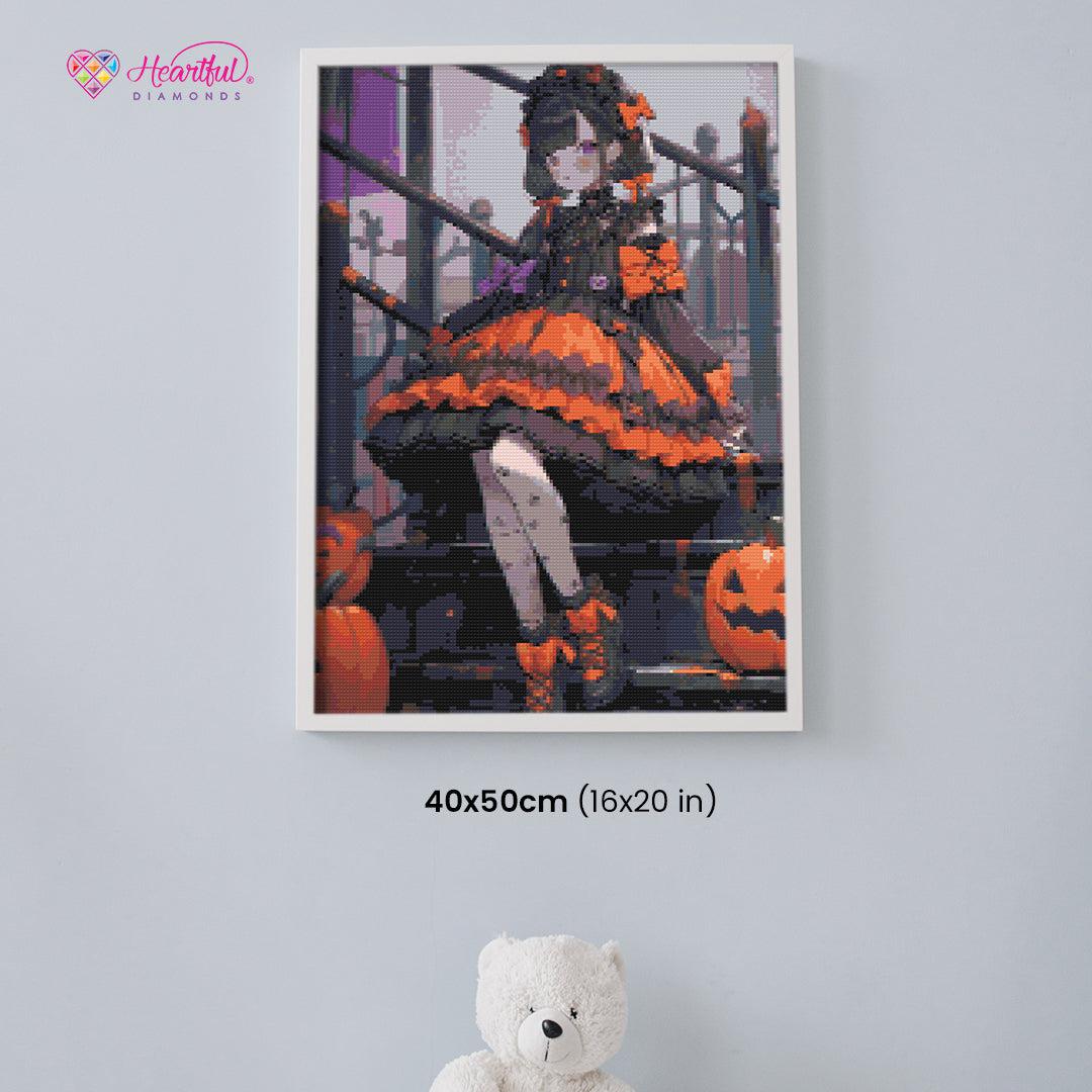 Gothic Lolita Diamond Painting Kit-40x50cm (16x20 in)-Heartful Diamonds