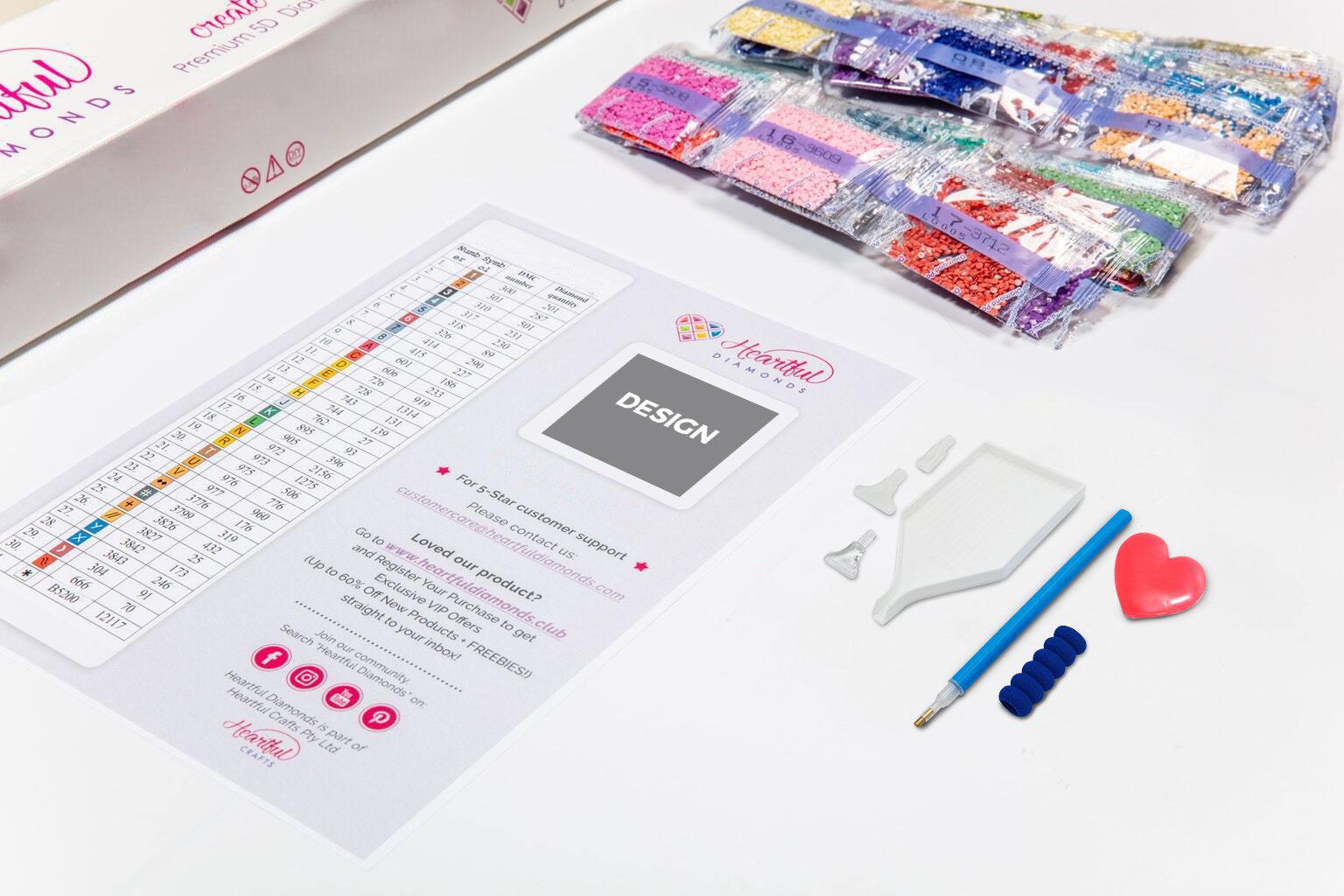 Rewrite the Sky-Diamond Painting Kit-Heartful Diamonds