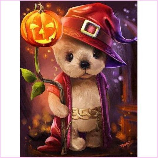 Beary Scary Halloween-Diamond Painting Kit-Heartful Diamonds