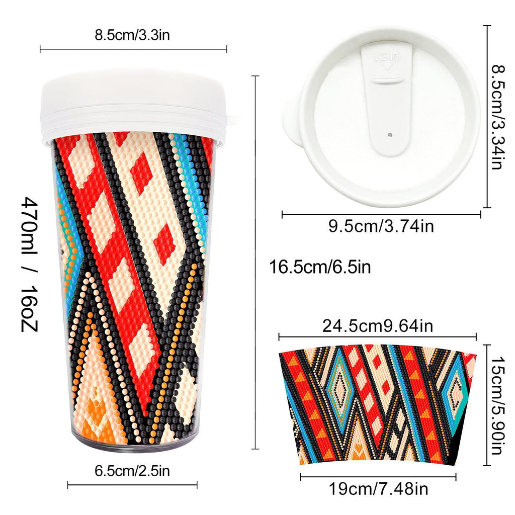 Travel Tumbler Diamond Art-Heartful Diamonds