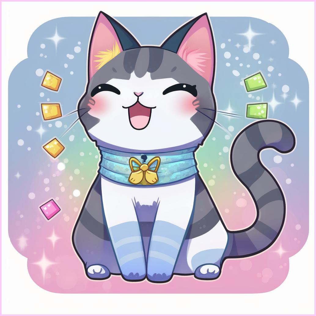 Happy Kawaii Cat Diamond Painting Kit – Heartful Diamonds