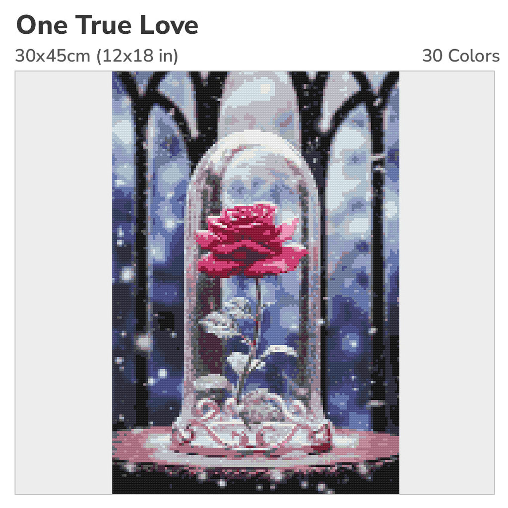 One True Love Diamond Painting Kit-30x45cm (12x18 in)-Heartful Diamonds