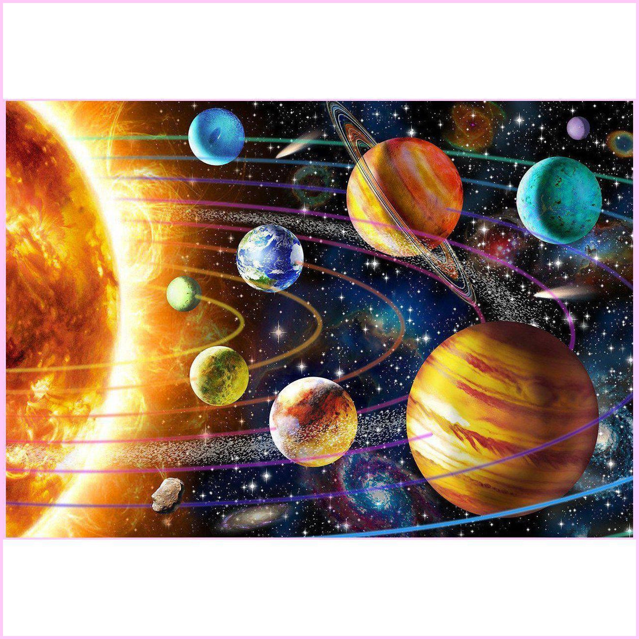 Planetary System-Diamond Painting Kit-Heartful Diamonds