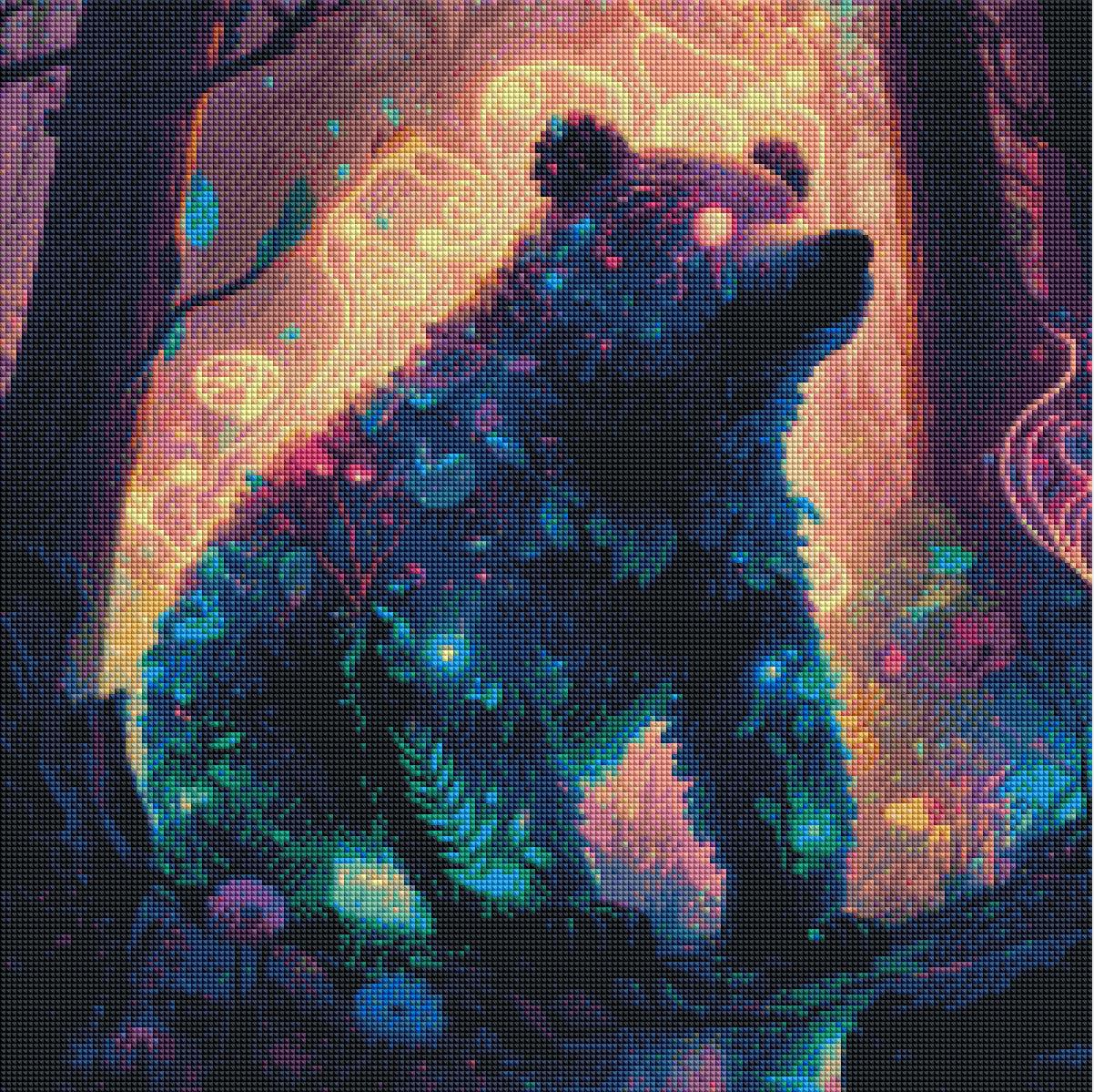 Enchanted Bear Adventure-Diamond Painting Kit-Heartful Diamonds