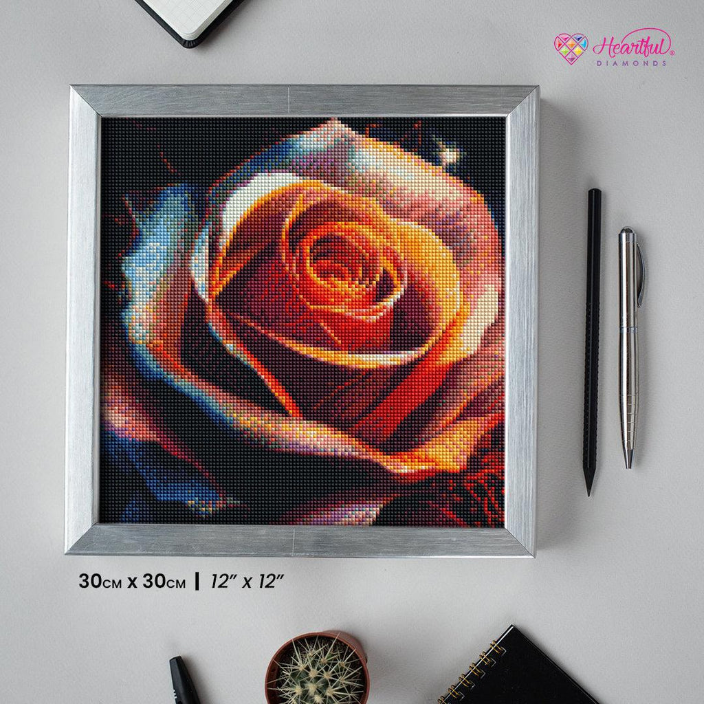 Sparkling Rose-Diamond Painting Kit-Heartful Diamonds