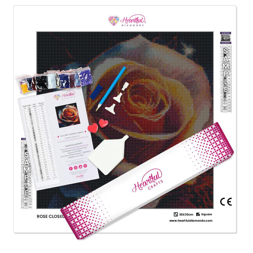 Sparkling Rose-Diamond Painting Kit-Heartful Diamonds