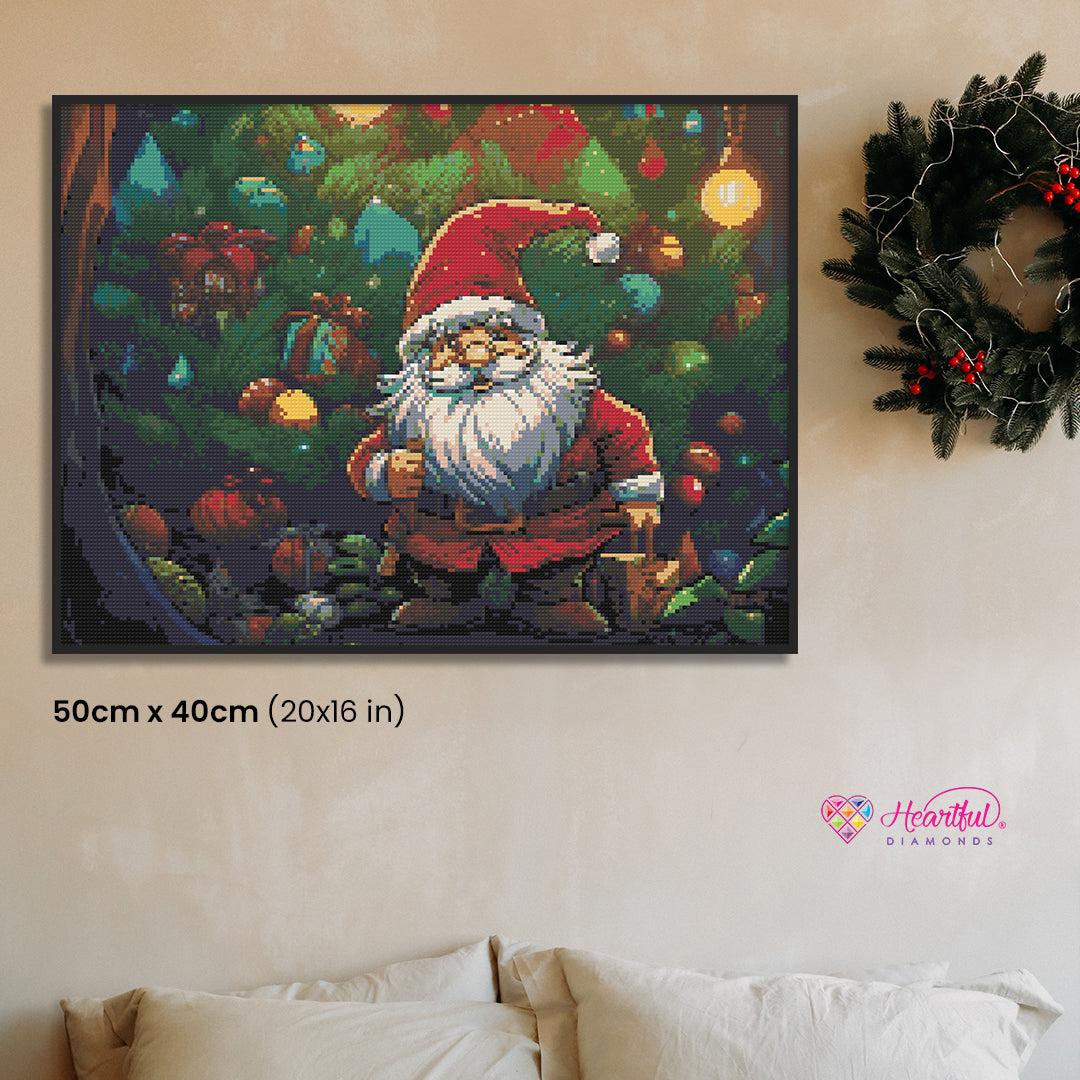 Santa's Ornamental Adventure Diamond Painting Kit-50x40cm (20x16 in)-Heartful Diamonds