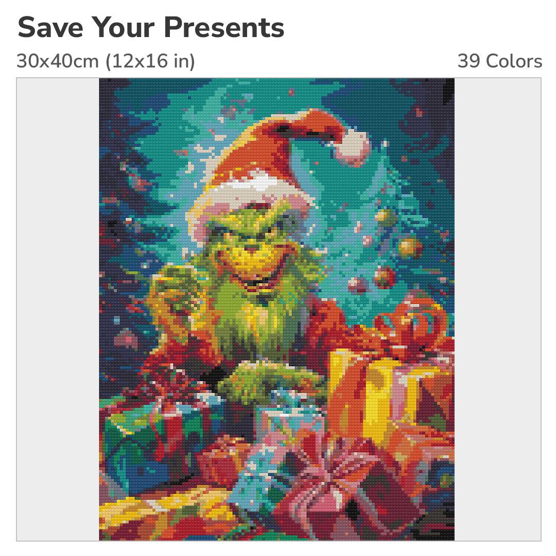 Save Your Presents Diamond Painting Kit-30x40cm (12x16 in)-Heartful Diamonds