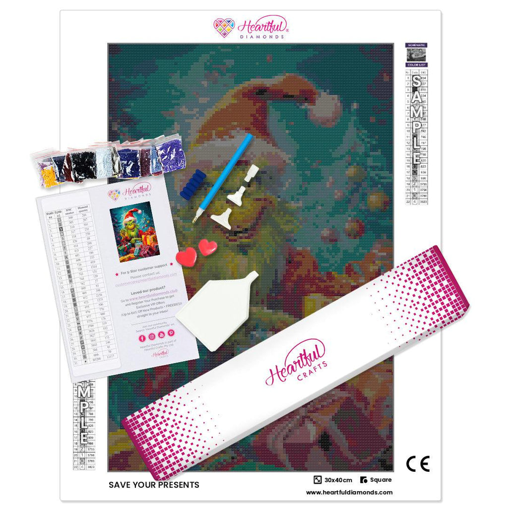 Save Your Presents Diamond Painting Kit-30x40cm (12x16 in)-Heartful Diamonds