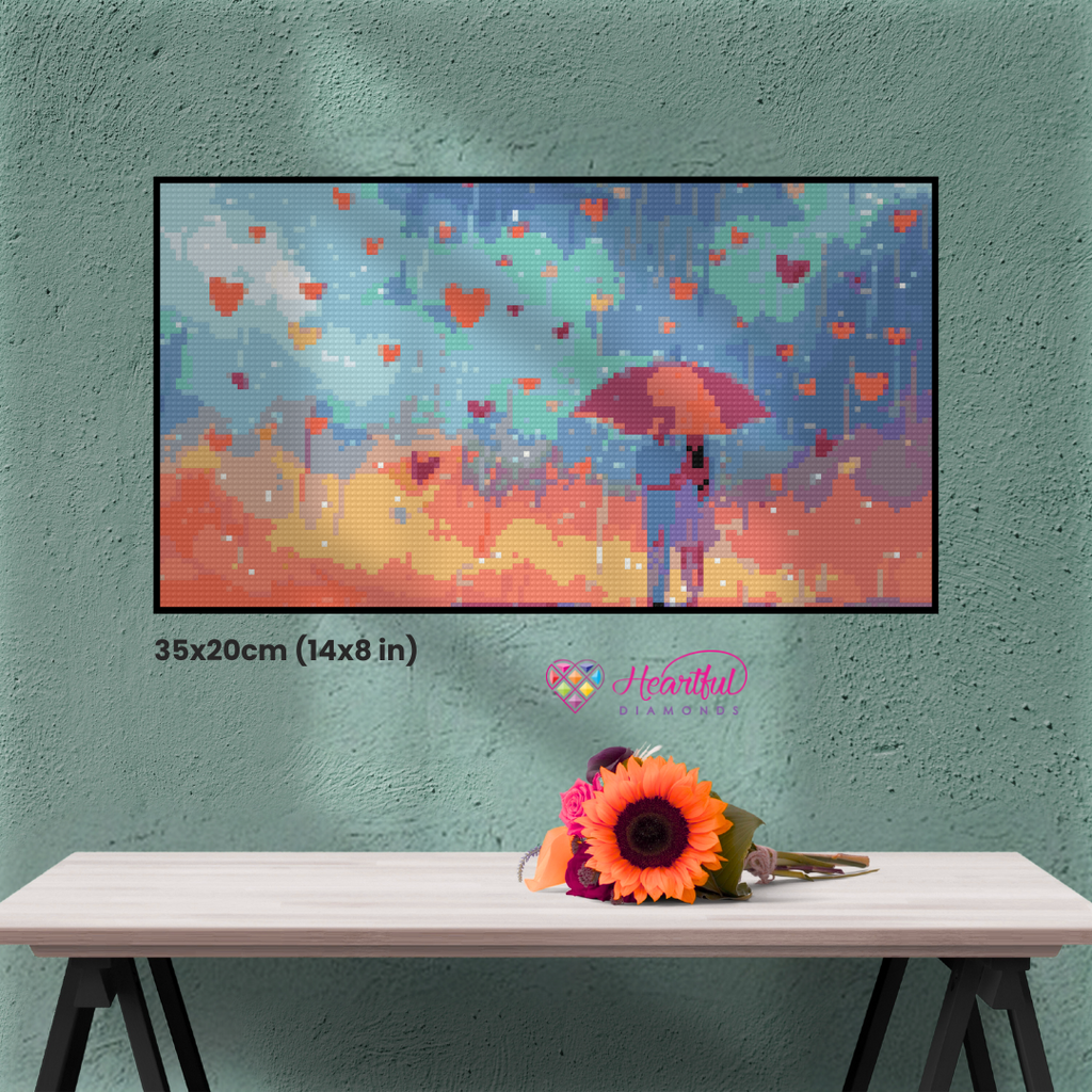Shelter of Affection Diamond Painting Kit-35x20cm (14x8 in)-Heartful Diamonds