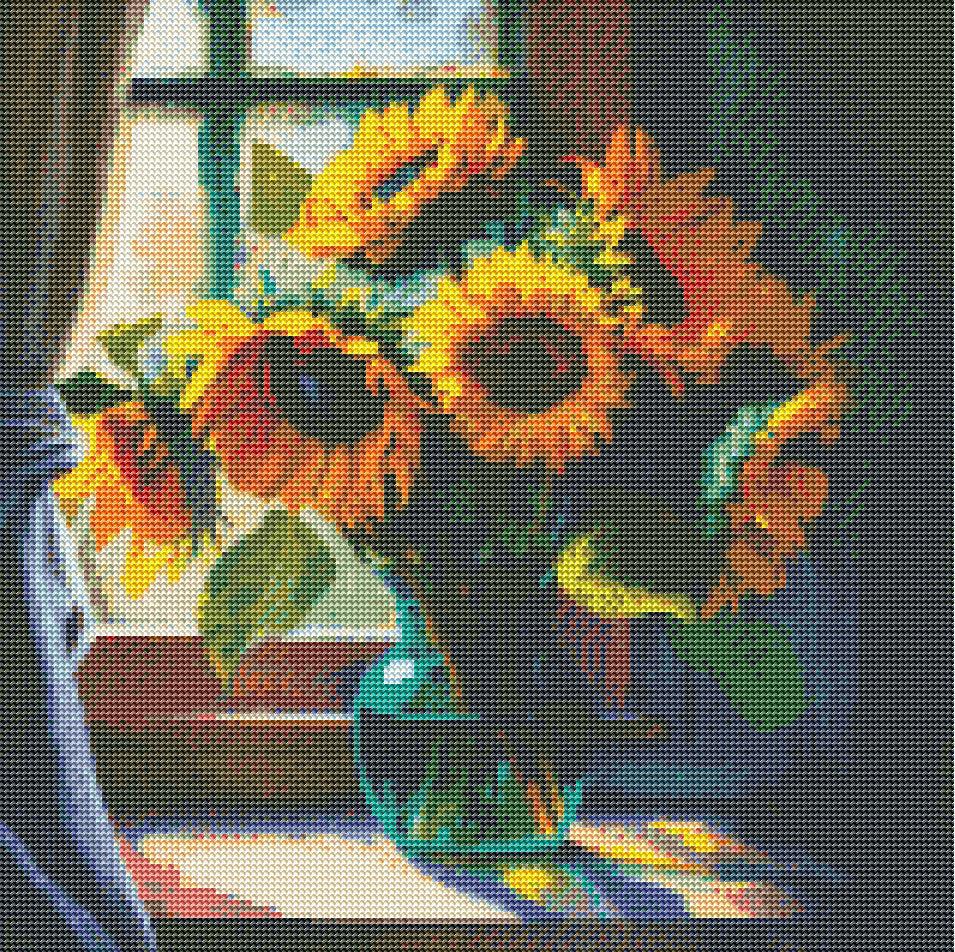 Bright Sunflower Bouquet-Diamond Painting Kit-Heartful Diamonds