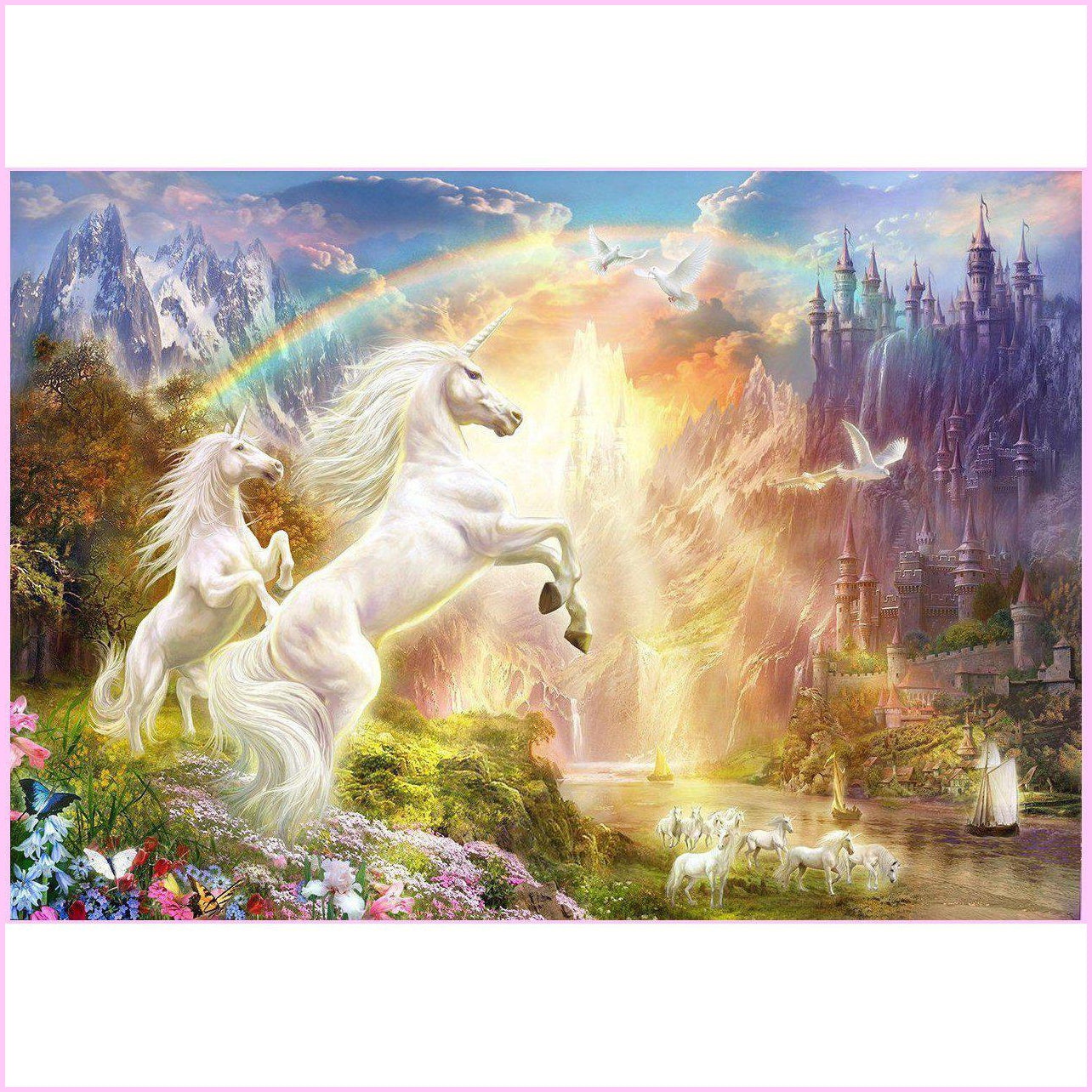 Sunset Unicorns-Diamond Painting Kit-Heartful Diamonds