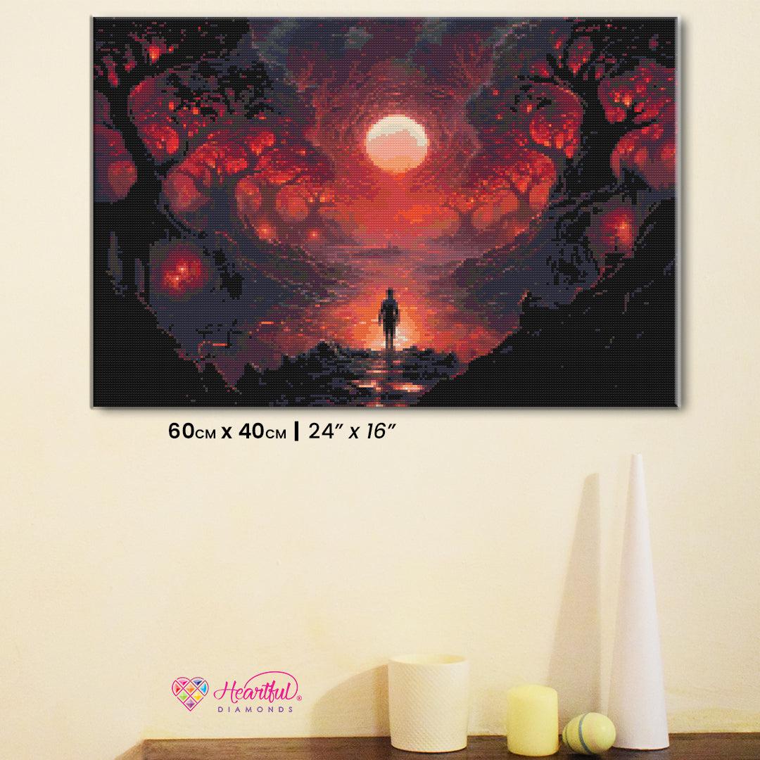 Surreal Fantasy Realm Diamond Painting Kit-60x40cm (24x16 in)-Heartful Diamonds