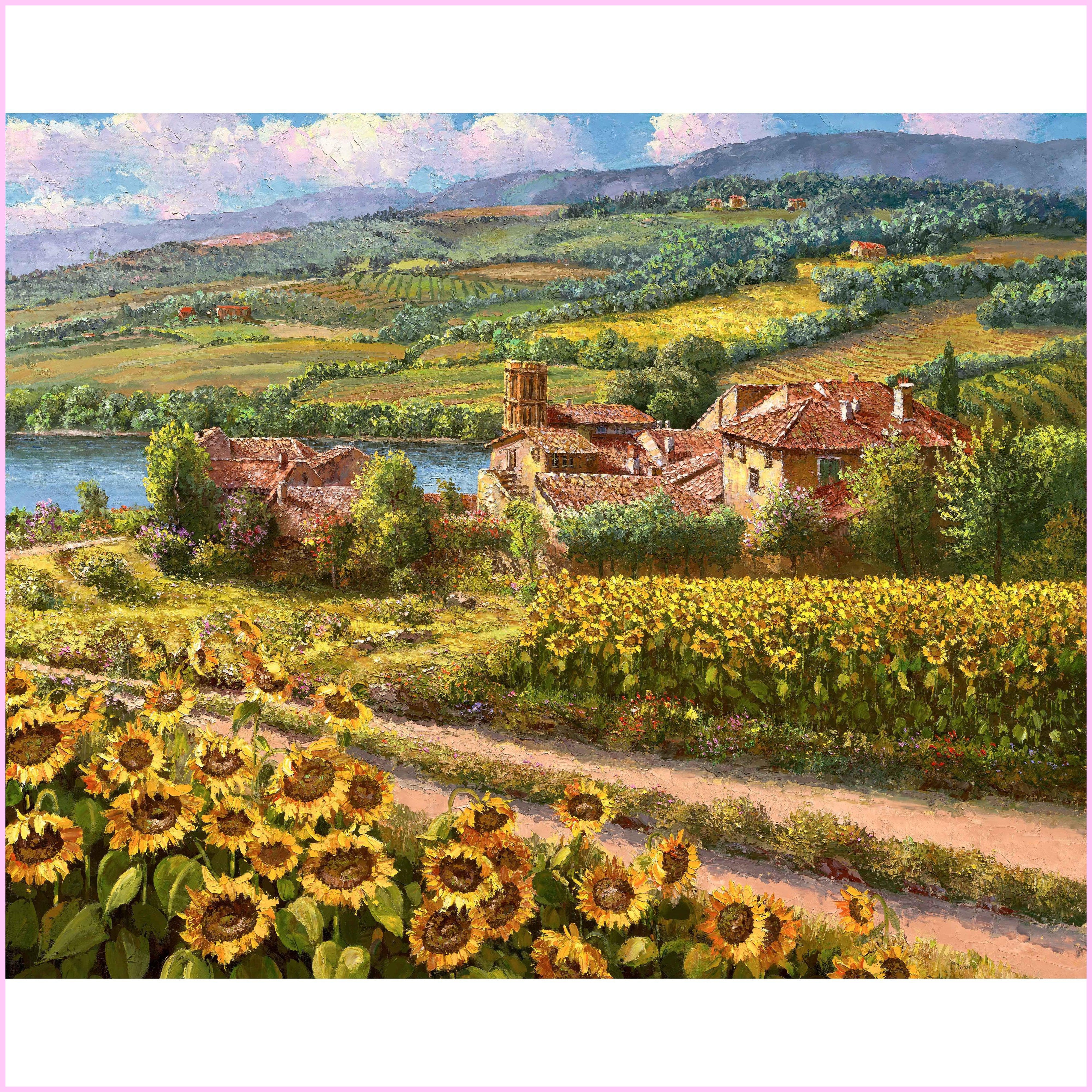 Tuscany Sunflowers-Diamond Painting Kit-Heartful Diamonds