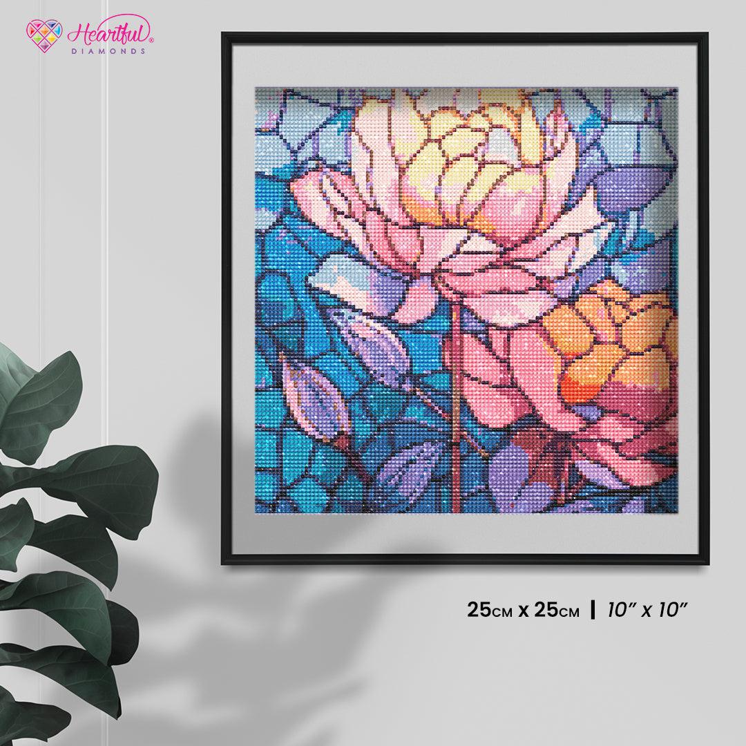 Peony Blue - Full Round - Diamond Painting(45*75cm)