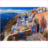 View of Santorini-Diamond Painting Kit-Heartful Diamonds