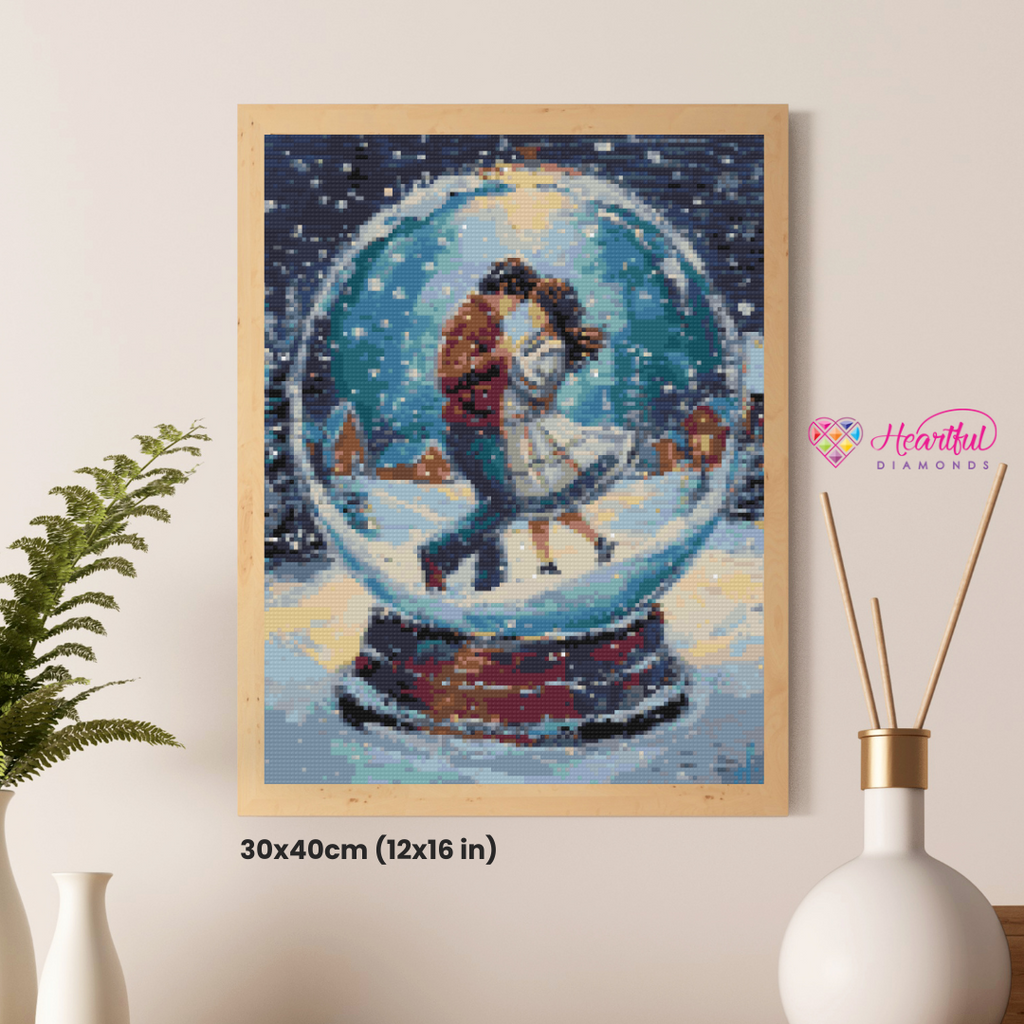 Winter Embrace Diamond Painting Kit-30x40cm (12x16 in)-Heartful Diamonds