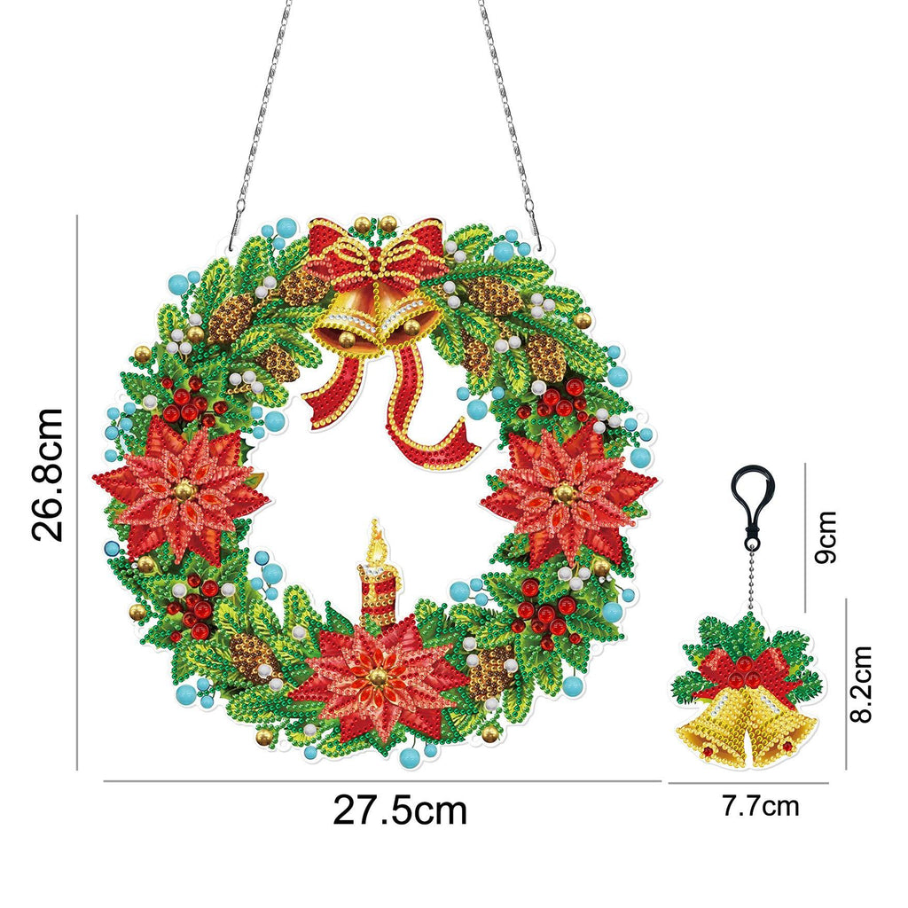 Hanging Wreath Diamond Art-Heartful Diamonds