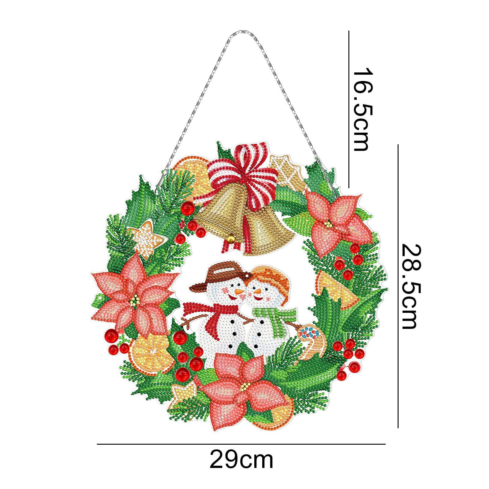 Hanging Wreath Diamond Art-Heartful Diamonds