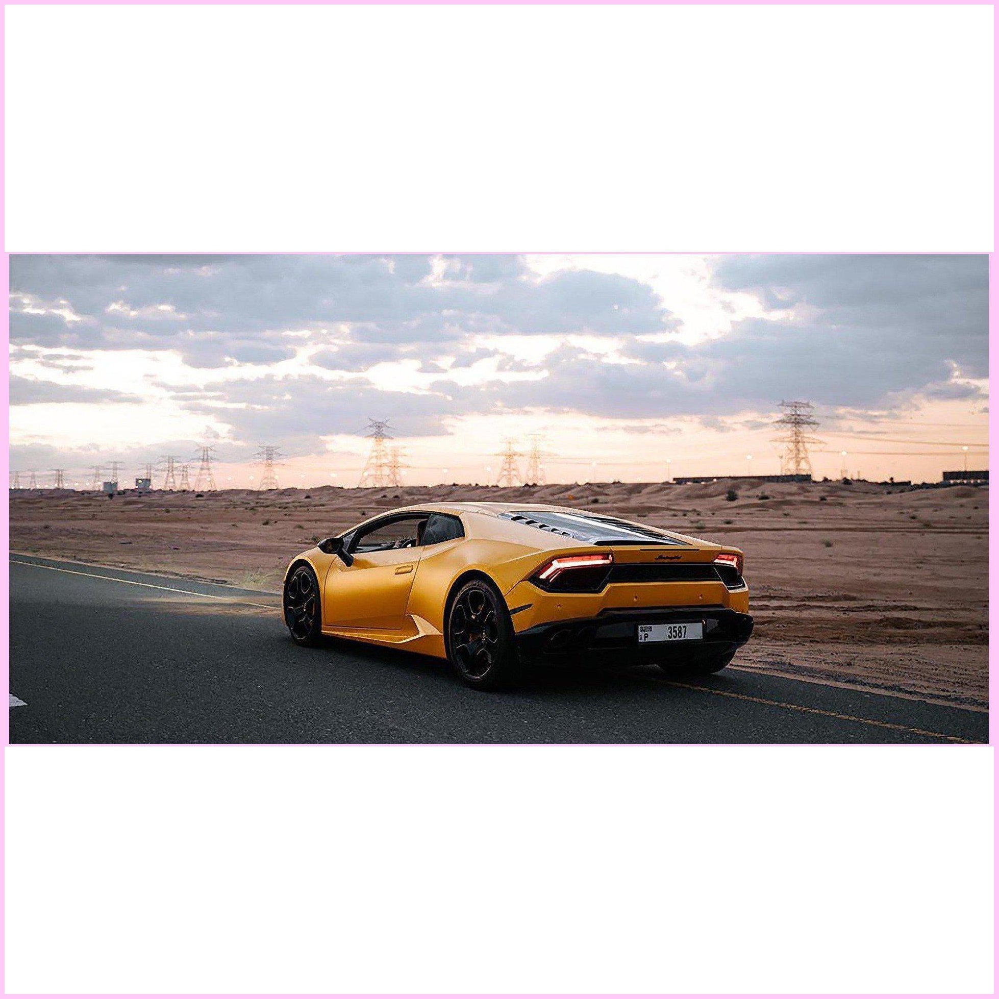 Yellow Lamborghini-Diamond Painting Kit-Heartful Diamonds