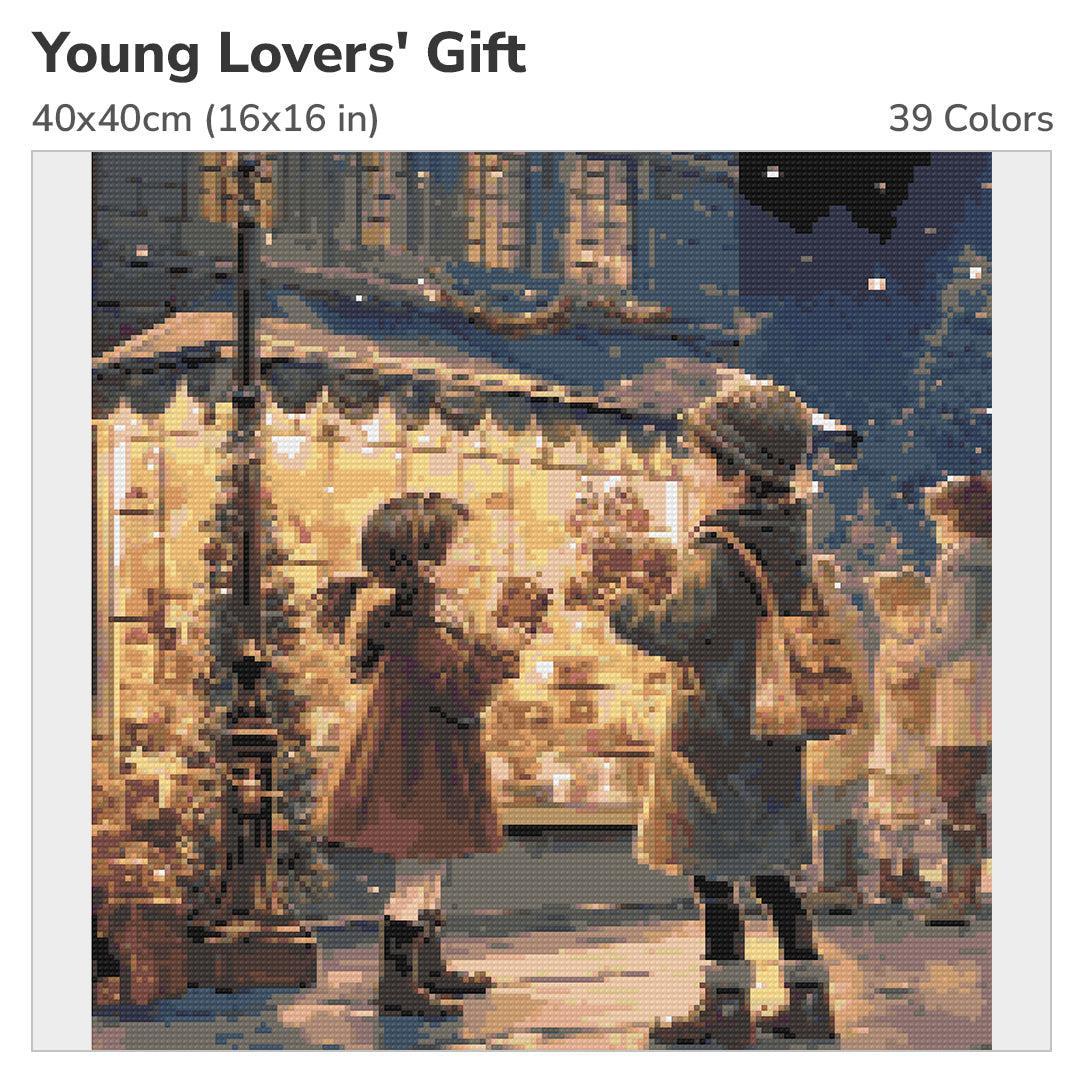 Young Lover's Gift Diamond Painting Kit-40x40cm (16x16 in)-Heartful Diamonds