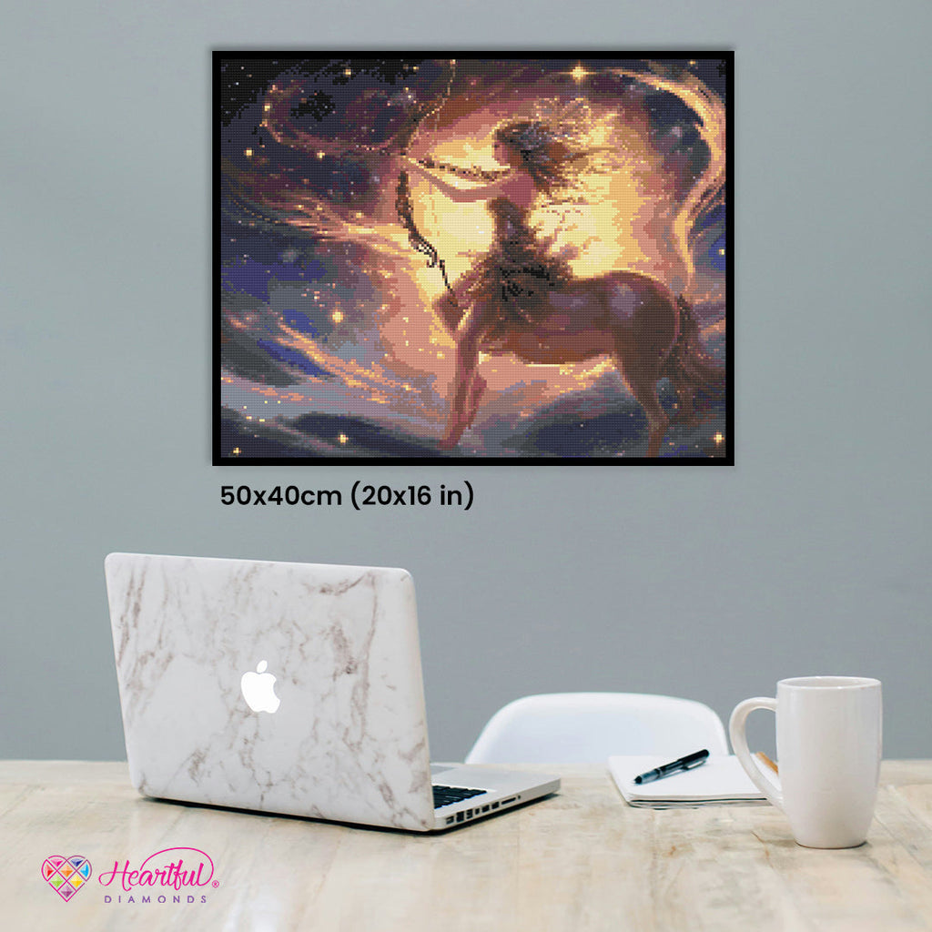 Zodiac - Sagittarius Diamond Painting Kit-50x40cm (20x16 in)-Heartful Diamonds