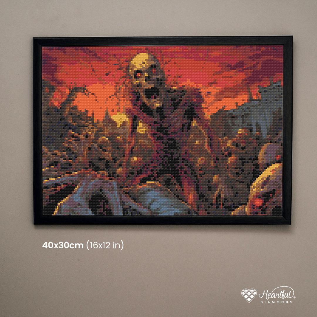 Zombie Apocalypse Diamond Painting Kit-40x30cm (16x12 in)-Heartful Diamonds