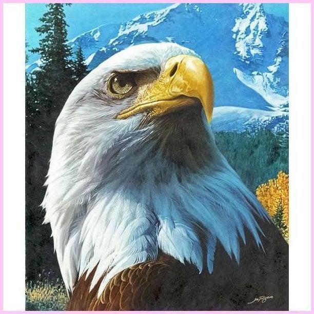 American Bald Eagle-Diamond Painting Kit-Heartful Diamonds