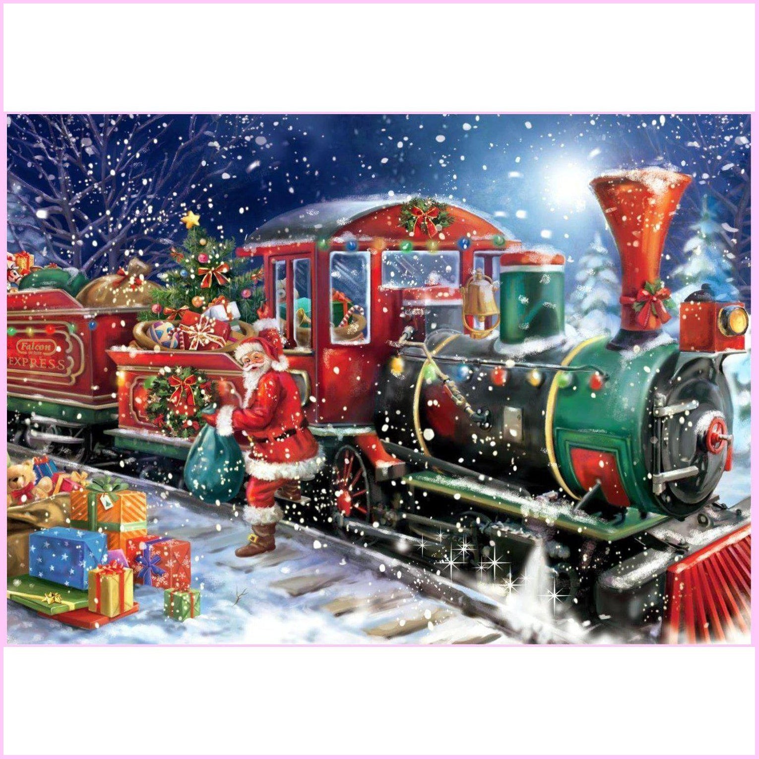 Christmas Express-Diamond Painting Kit-Heartful Diamonds