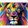 Colorful Dreams of a Lion-Diamond Painting Kit-Heartful Diamonds