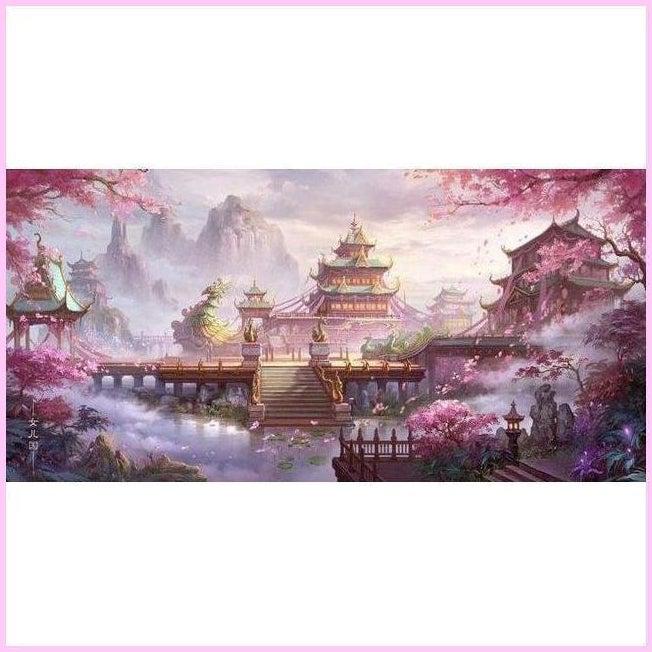 Feudal Japanese Fantasy-Diamond Painting Kit-Heartful Diamonds