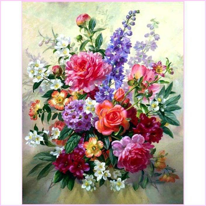 Floral Arrangement-Diamond Painting Kit-Heartful Diamonds
