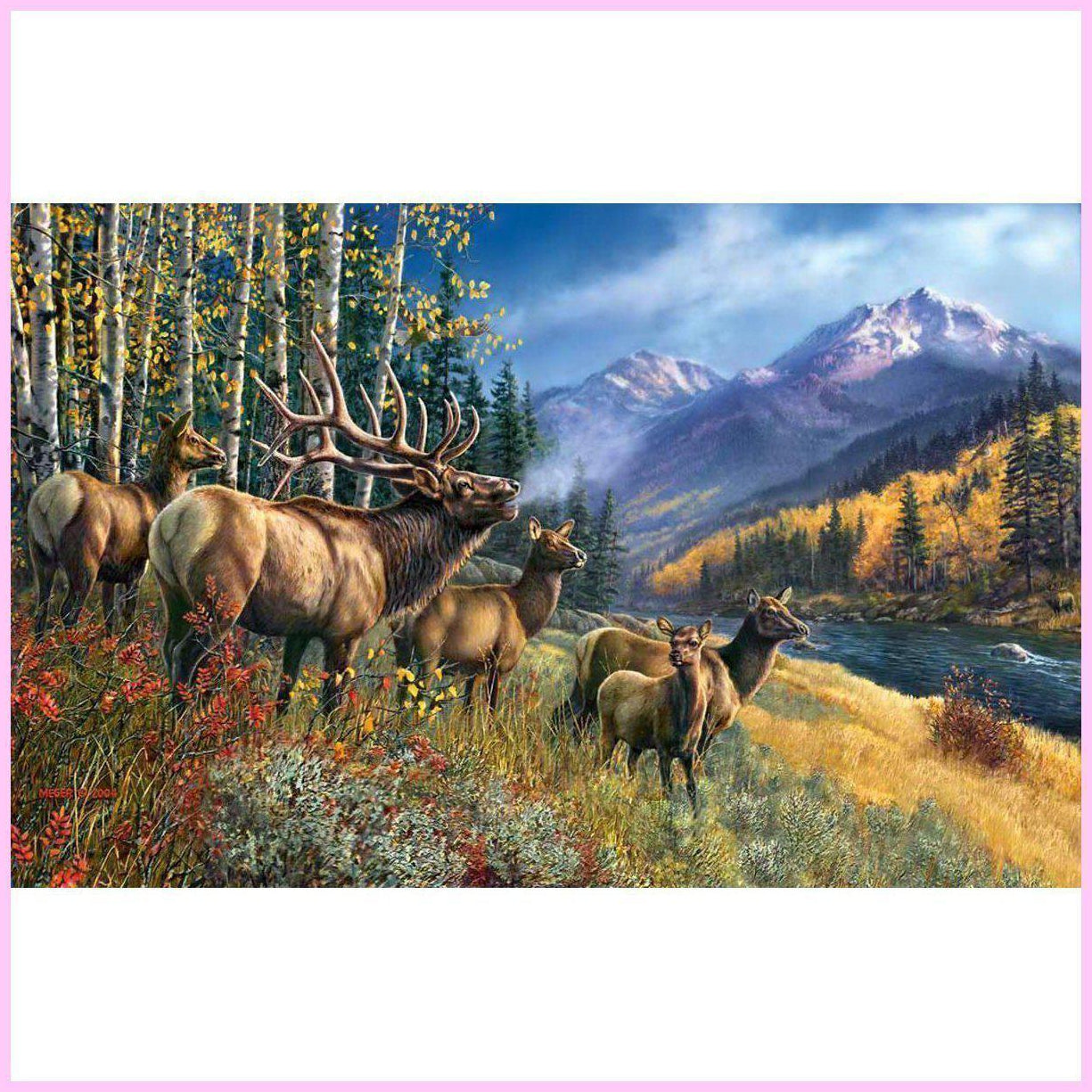 Glimpse of the Mountainside-Diamond Painting Kit-Heartful Diamonds