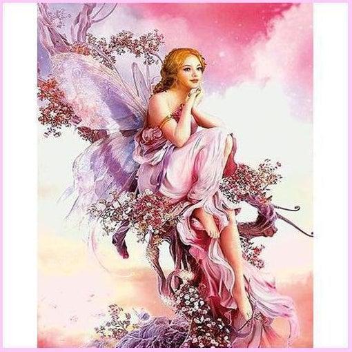 Beautiful Pink Fairy-Diamond Painting Kit-Heartful Diamonds