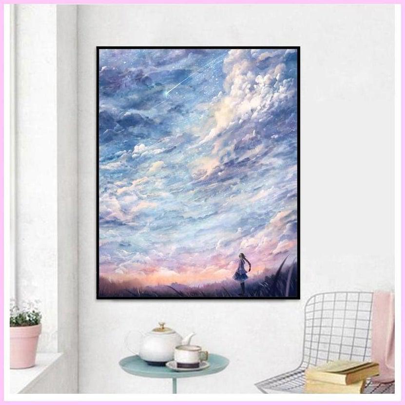 Once Upon a Shooting Star-Diamond Painting Kit-Heartful Diamonds