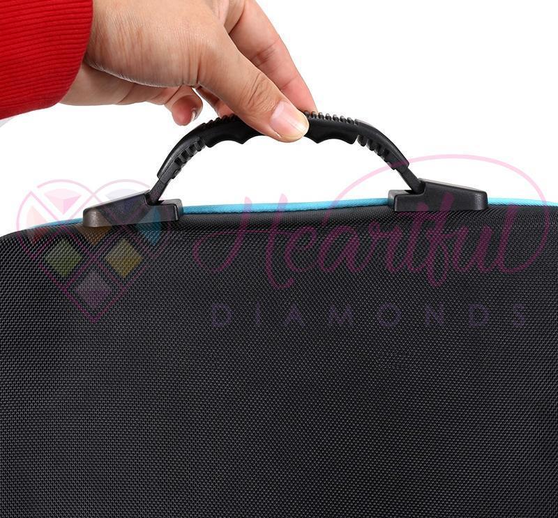 Premium Fabric Carrying Case with 60 Storage Bottles for Diamond Painting-Accessories-Heartful Diamonds