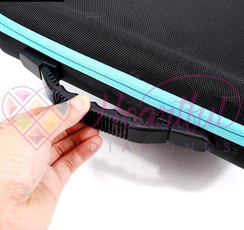 Premium Fabric Carrying Case with 60 Storage Bottles for Diamond Painting-Accessories-Heartful Diamonds