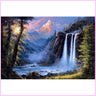 Pristine Waterfall Sunrise-Diamond Painting Kit-Heartful Diamonds