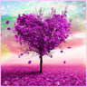 Purple Fall Leaves-Diamond Painting Kit-Heartful Diamonds
