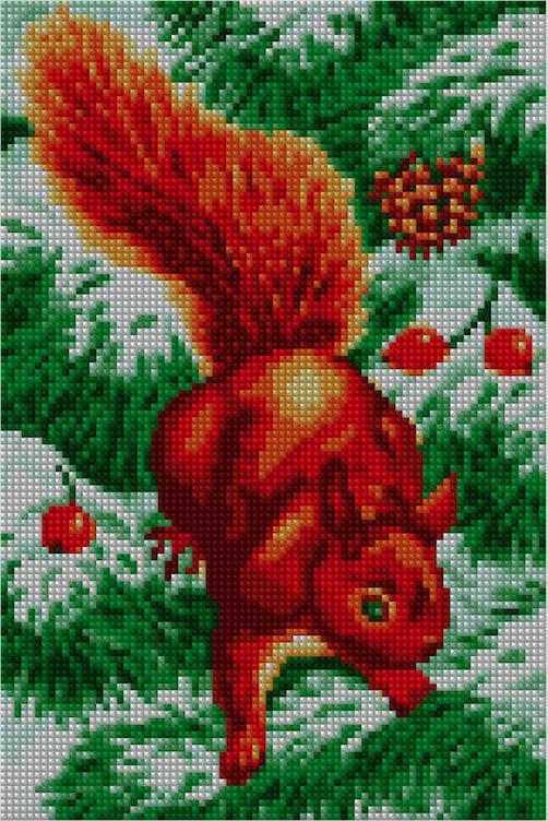 Squirrel in Snow - Starter Edition-Starter Kit-Heartful Diamonds