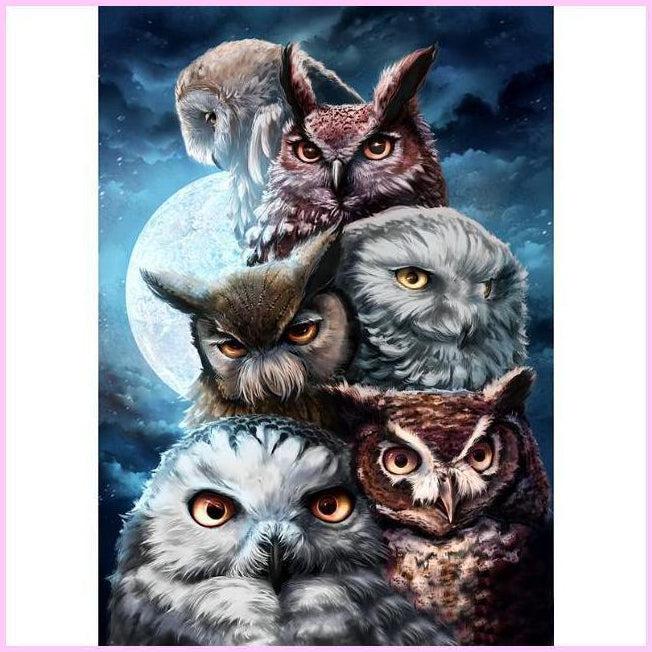 The Midnight Watchers-Diamond Painting Kit-Heartful Diamonds