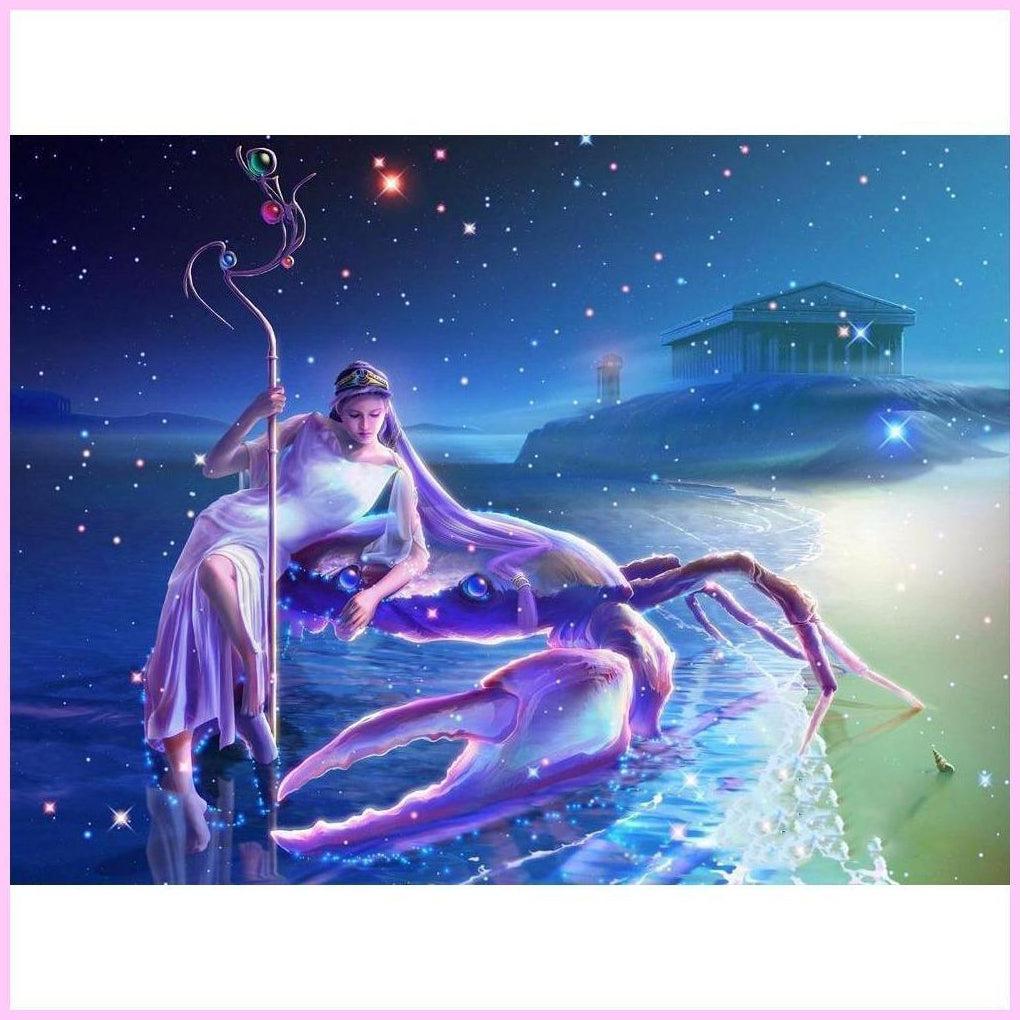 The Zodiac - Cancer-Diamond Painting Kit-Heartful Diamonds