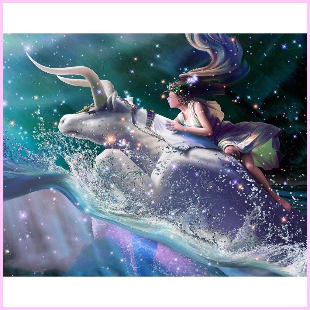 The Zodiac - Taurus-Diamond Painting Kit-Heartful Diamonds