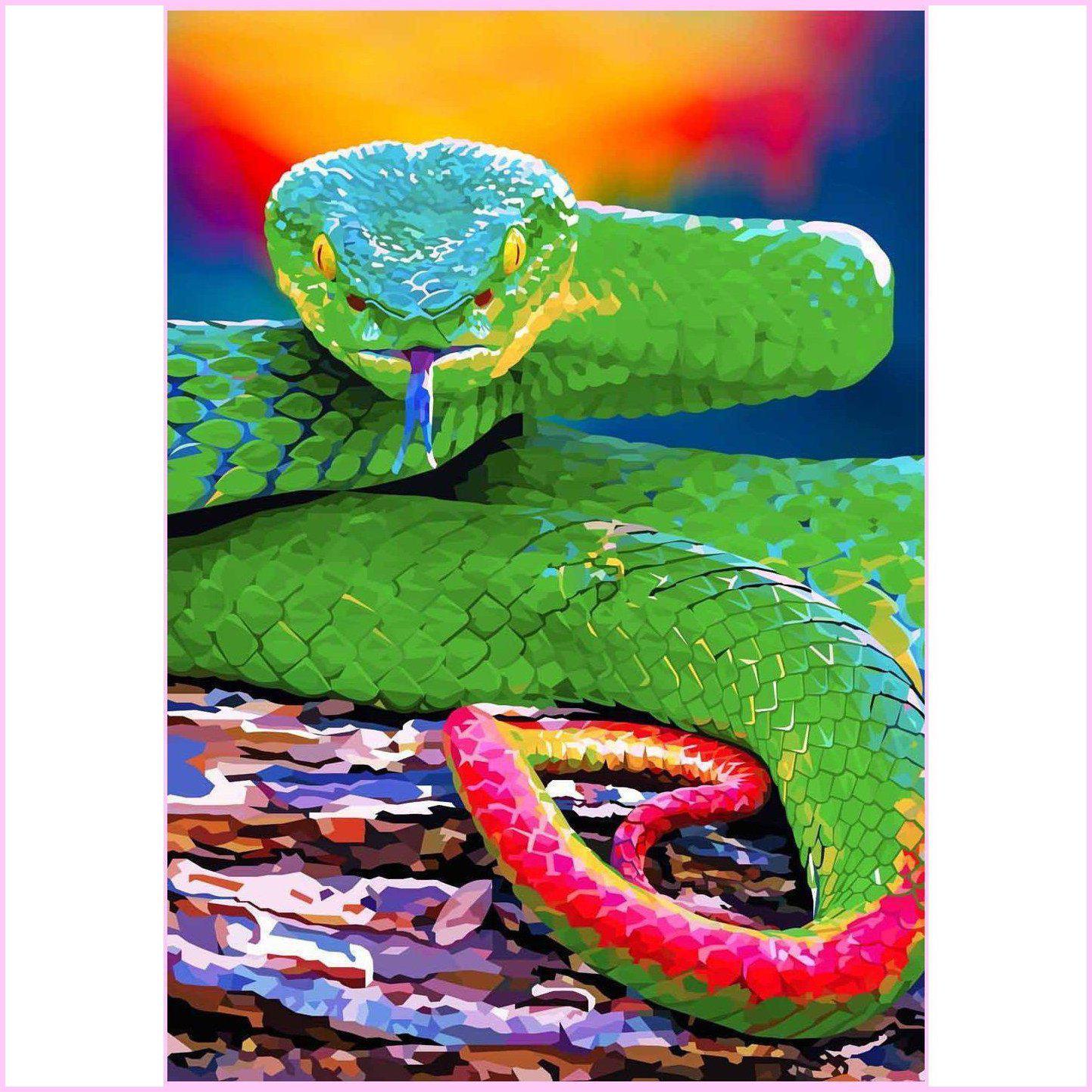 Vicious Snake-Diamond Painting Kit-Heartful Diamonds